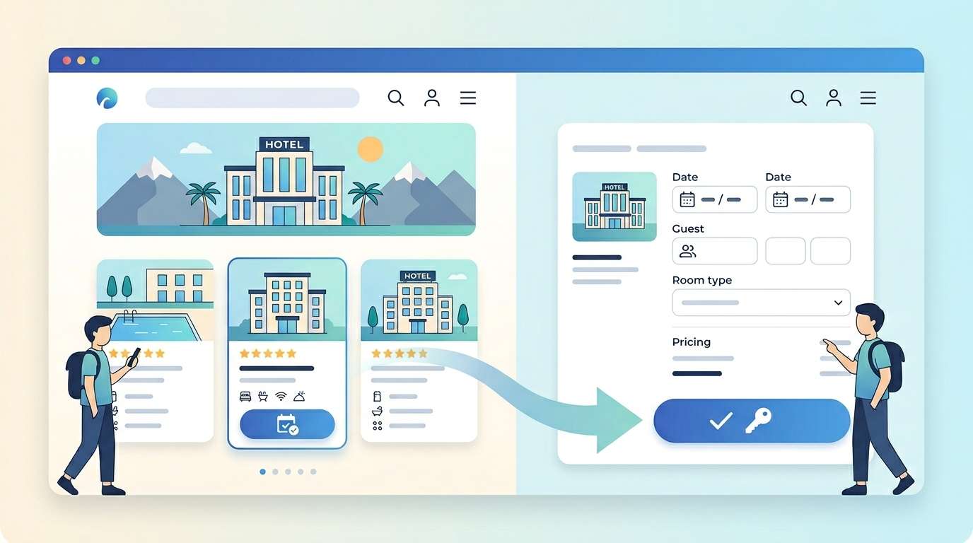 How to Turn Hotel Website Visitors into Bookings: A CRO Guide